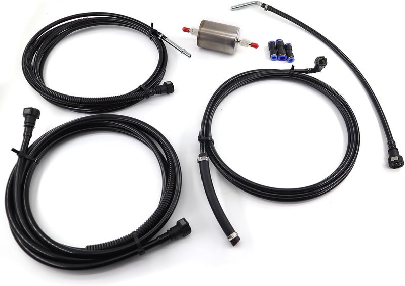 QHHR FL-FG0053 Fuel Lines Kit for 1999-2003 Chevy Silverado 1500 2500 GMC Sierra 1500 Fits 4.8L 5.3L 6L 8.1L Pickup Trucks - Image 2